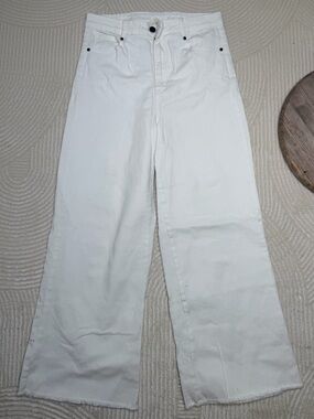 Copper Key White High-Rise Wide Leg Jeans